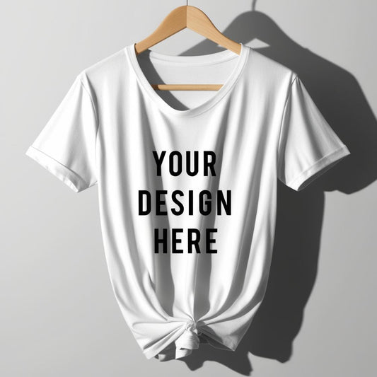 Custom Print White T-Shirt – Your Design, Your Style!